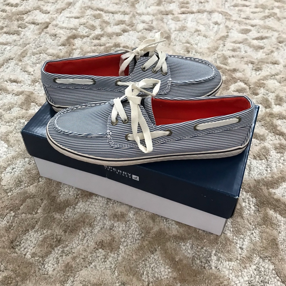 BRAND NEW SPERRY TOP-SIDER SNEAKERS NAVY / WHITE